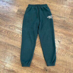 White Fox jogger, green, size Small